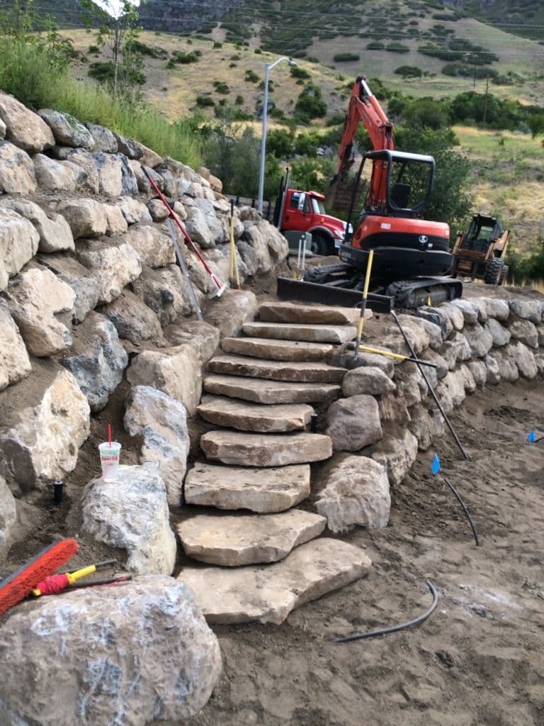 Stone Staircase Construction in Highland, Utah image
